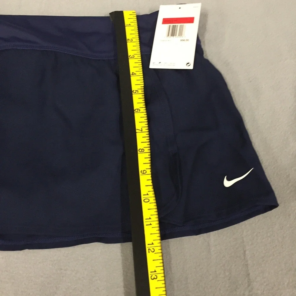 Nike Swim Womens Solid‎ Swim Skort skirt Midnight Navy Large